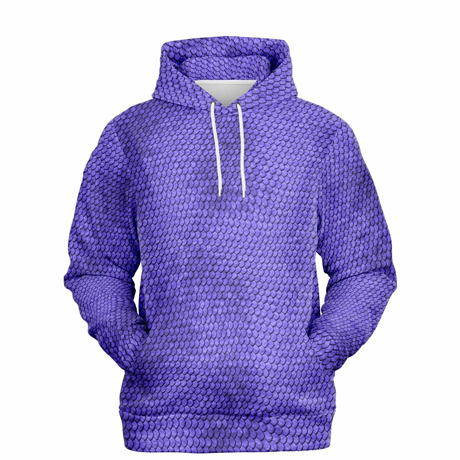 Purple hoodie with snakeskin print