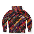 Bohemian patchwork print hoodie for women