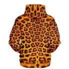 3D leopard print hoodie sweatshirt