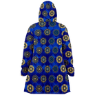 Blue Diamond Golden Mandala Luxurious Cloak - ELIVIOR