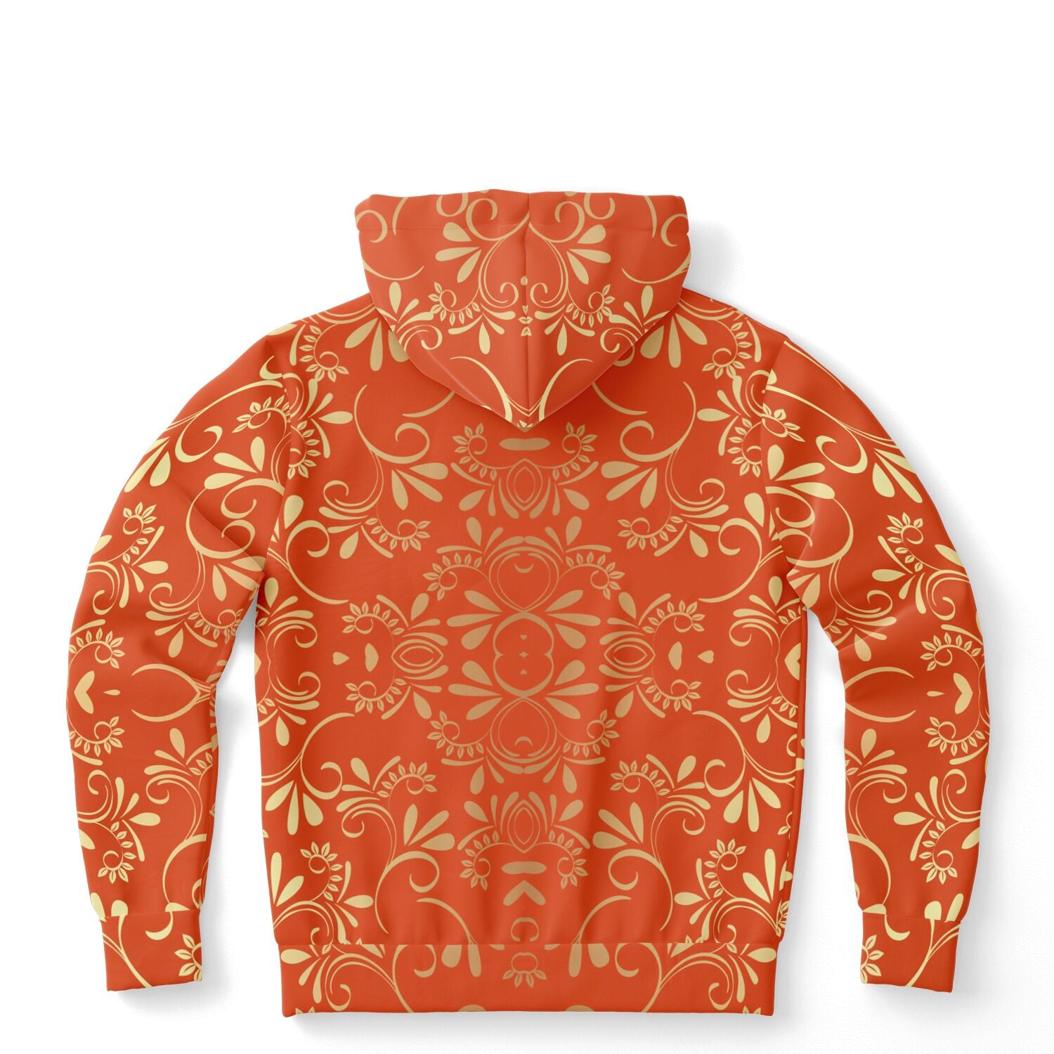 Orangeade hoodie with Victorian pattern