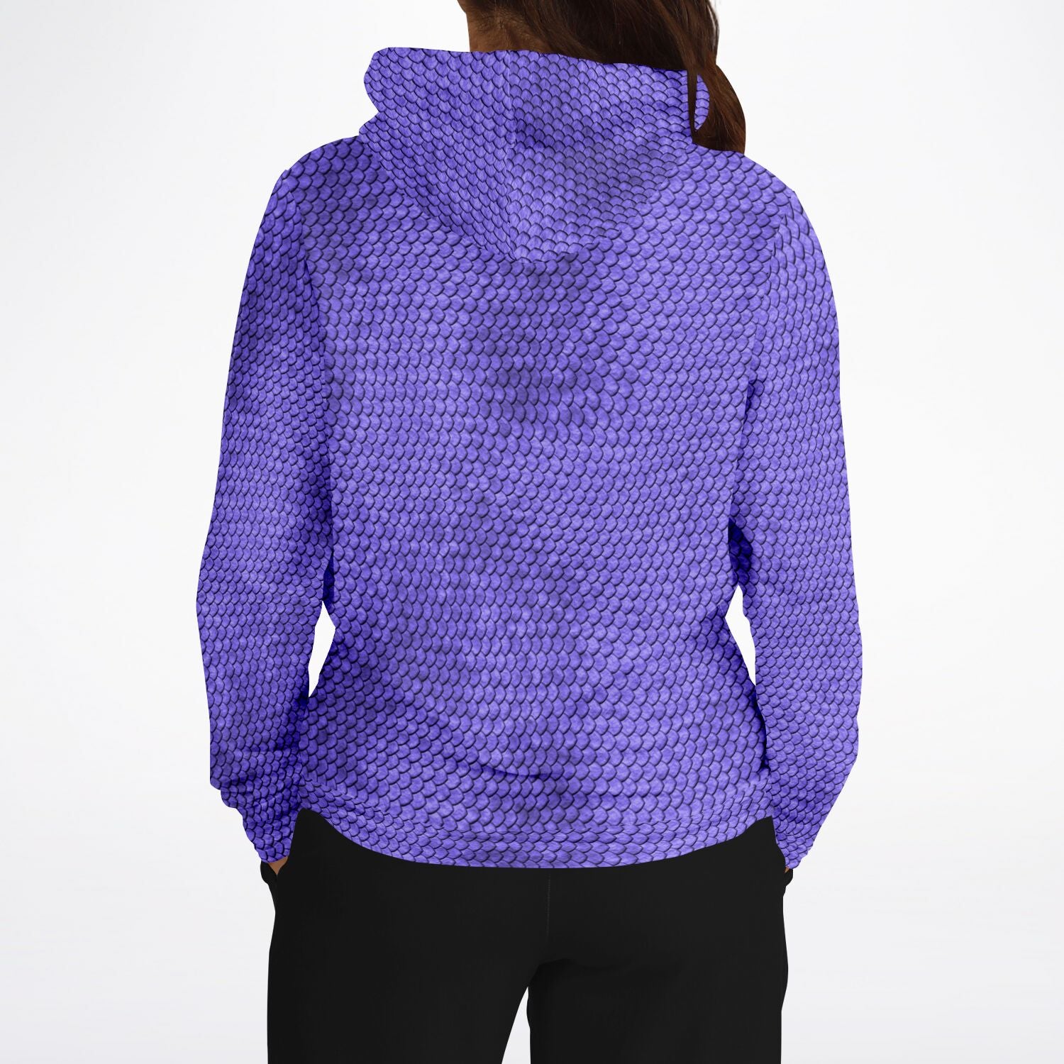 Fashionable purple sweatshirt with hood by Elivior
