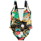 Exclusive Chiyogami Flowers One Piece Swim Suit - ELIVIOR