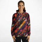 Boho patchwork fashion hoodie for women