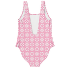 Floral Monogram Pink One Piece Swimsuit - ELIVIOR
