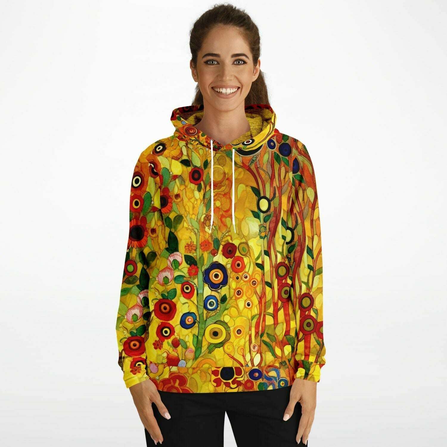 Klimt Art Print Colorful Luxurious Fashion Hoodie - ELIVIOR