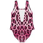 Pink Leopard Print UPF 50+ One Piece Swimsuit - ELIVIOR