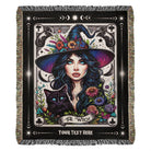 The Witch Tarot Card Woven Blanket