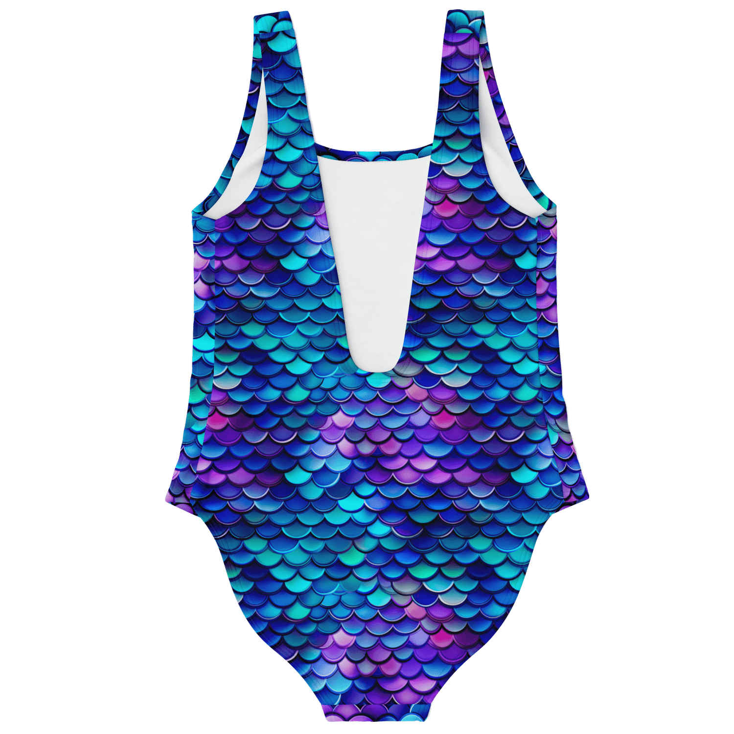 3D Mermaid Scales One Piece Swimsuit - ELIVIOR