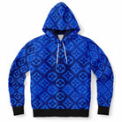 Blue Diamond Checkered Monogram Fashion Hoodie - ELIVIOR