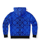 Blue Diamond Checkered Monogram Fashion Hoodie - ELIVIOR