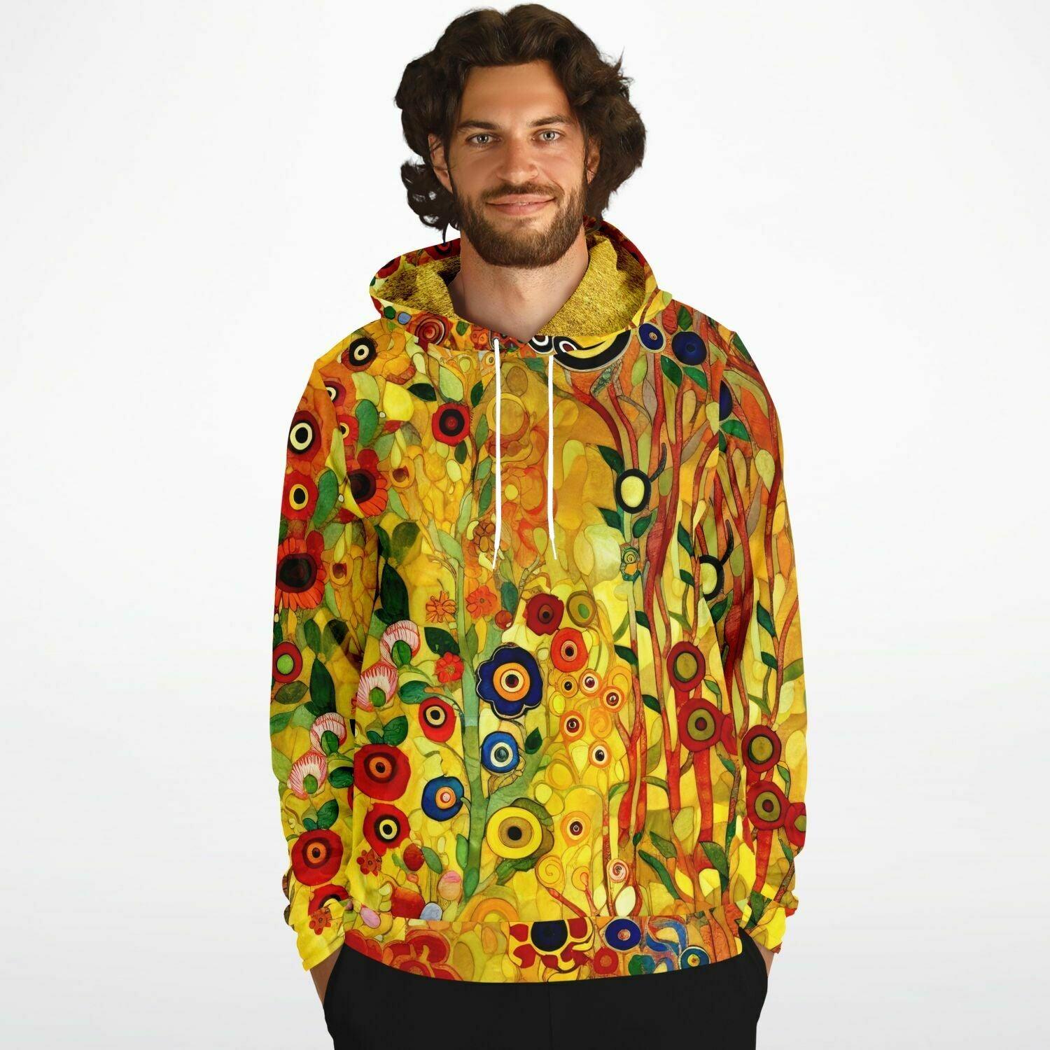 Klimt Art Print Colorful Luxurious Fashion Hoodie - ELIVIOR