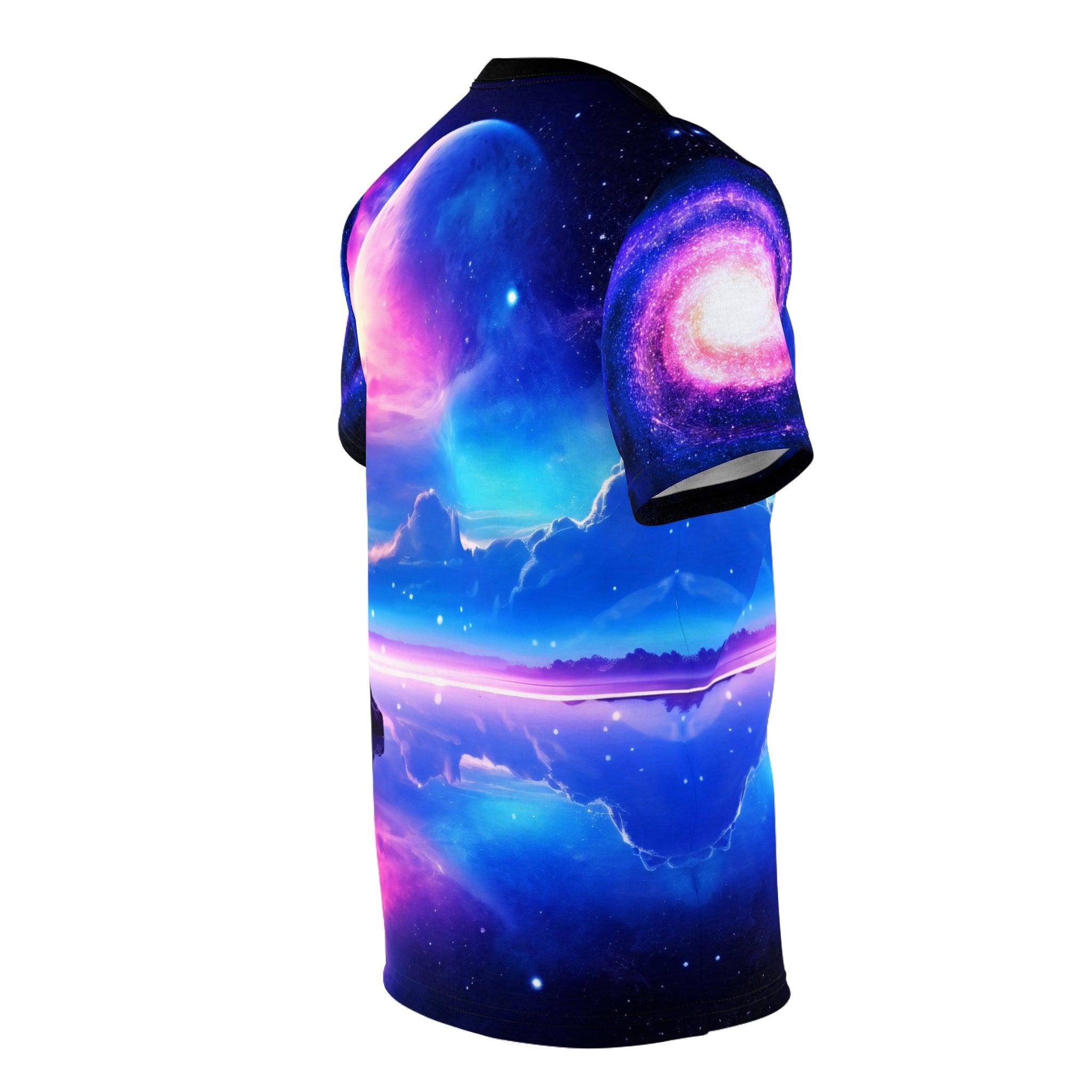 Starry Night Fantasy Dreams Colorful Graphic T-Shirt - ELIVIOR