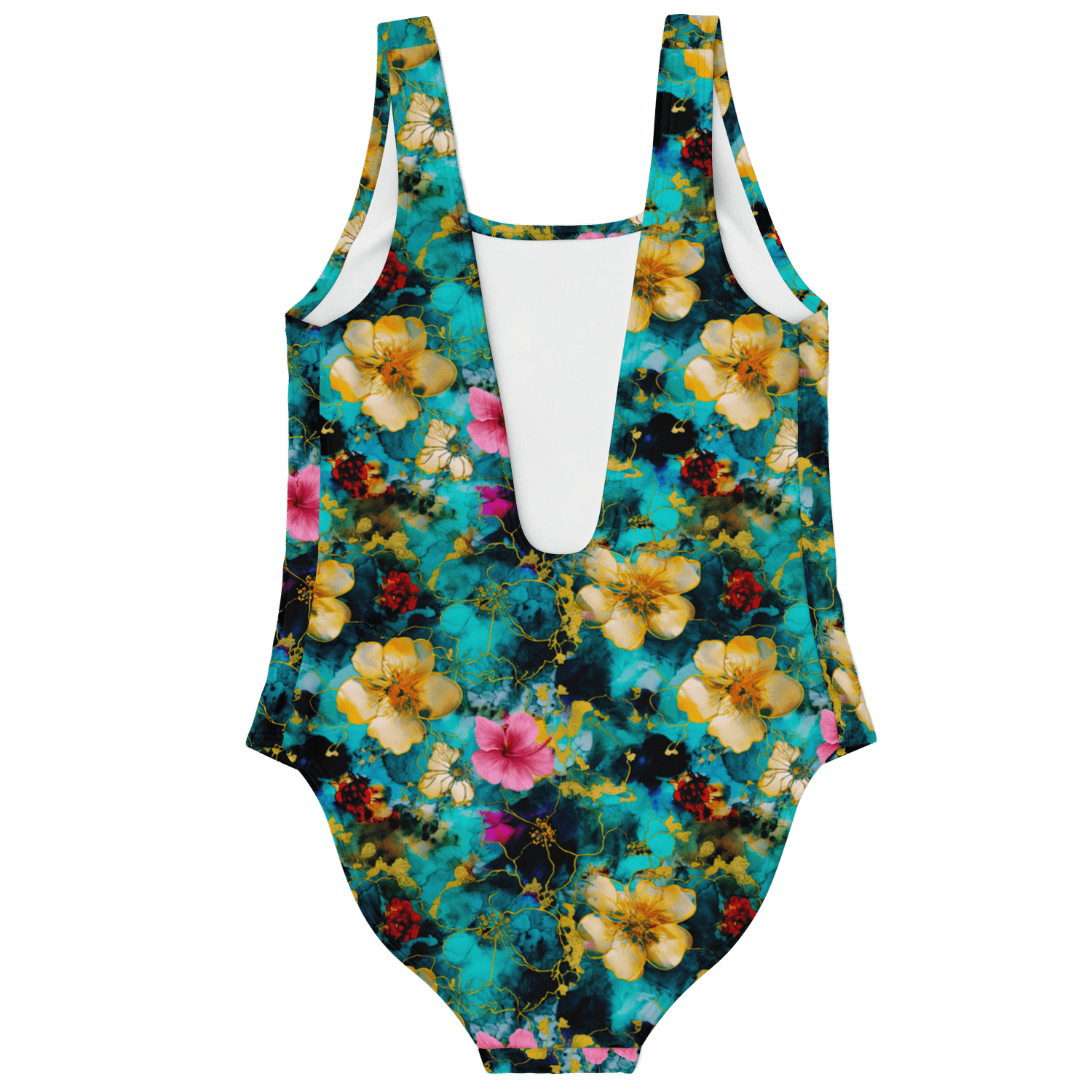 Floral Elegance Fashionable One Piece Swimsuit - ELIVIOR