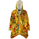 Klimt Art Inspired Floral Luxurious Cloak with Hood - ELIVIOR