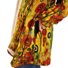 Klimt Art Inspired Floral Luxurious Cloak with Hood - ELIVIOR