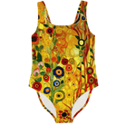 Klimt Flowers Stylish One Piece Swimsuit - ELIVIOR